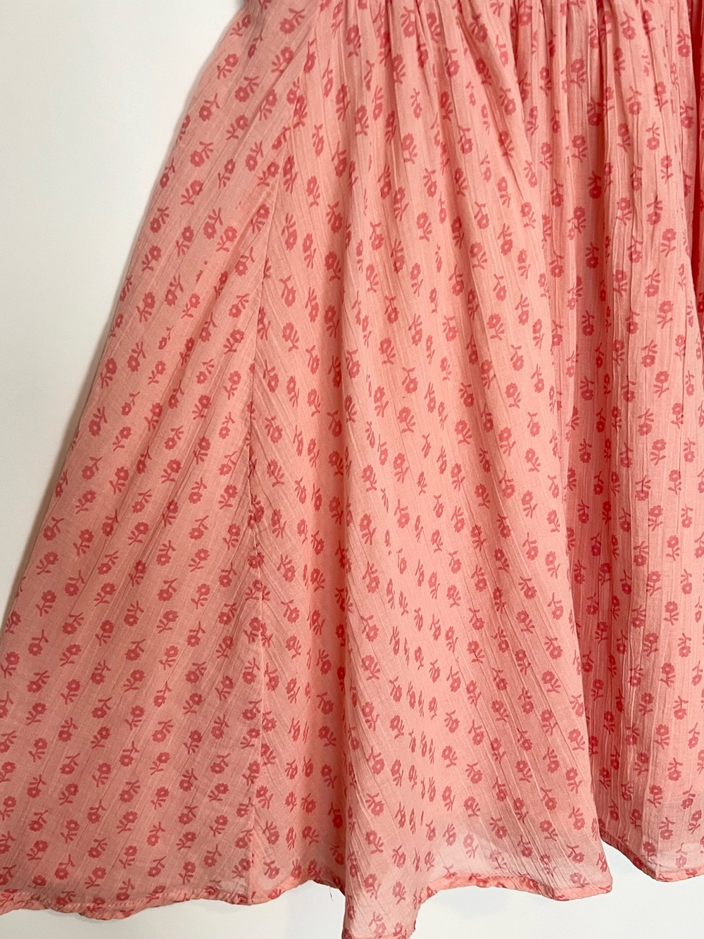 Hatch Evie Dress Pink Ditsy Floral Smocked Maternity Dress Small - Picture 5 of 7